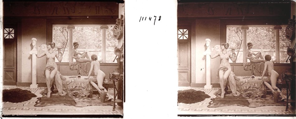 3D 1900 Jules Richard A 3 Frauen am Fenster
