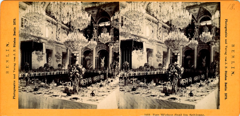 1878 J F Stiehm Berlin Der Weisse Saal des Schlosses