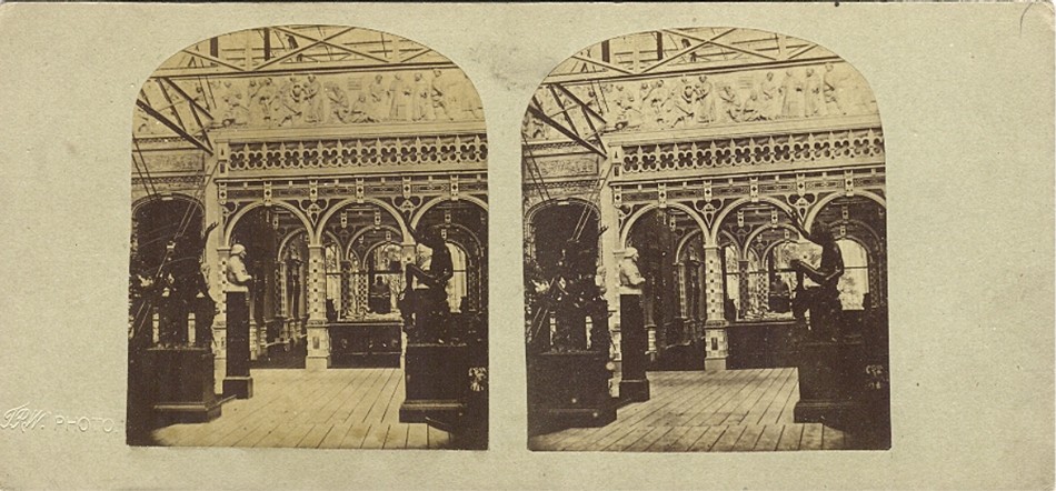 3D 1855 Crystal Palace the Elisabethian court
